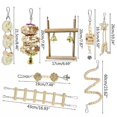 thumbnail image 2 of lote De 8 Jouet Doiseaux En Bois, Color Jouets Mcher, Perroquet Molaires Chane, Naturel Bois Balanoire,jouet Mcher Animal Pour Perruches, Calopsi, 2 of 5