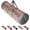 Gray, variant on PETGLE Christmas Wrapping Paper Organizer Storage, 41" Gift Wrapping Paper Storage Containers, Clear PVC with Durable 600D Oxford Fabric Gift Wrap Paper Holder Fits 18-25 Rolls, Golden