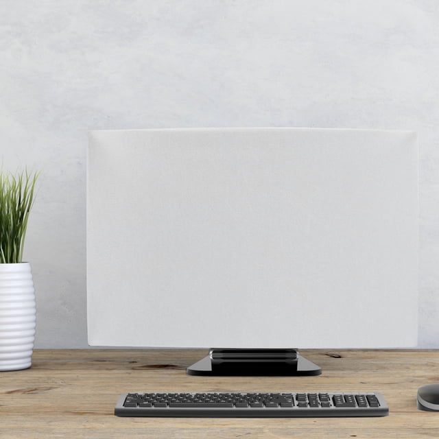 UPOUART Flexible Soft Computer Dust Cover Light Grey Stretchy Sleeve Protective For Home Office 1Pack