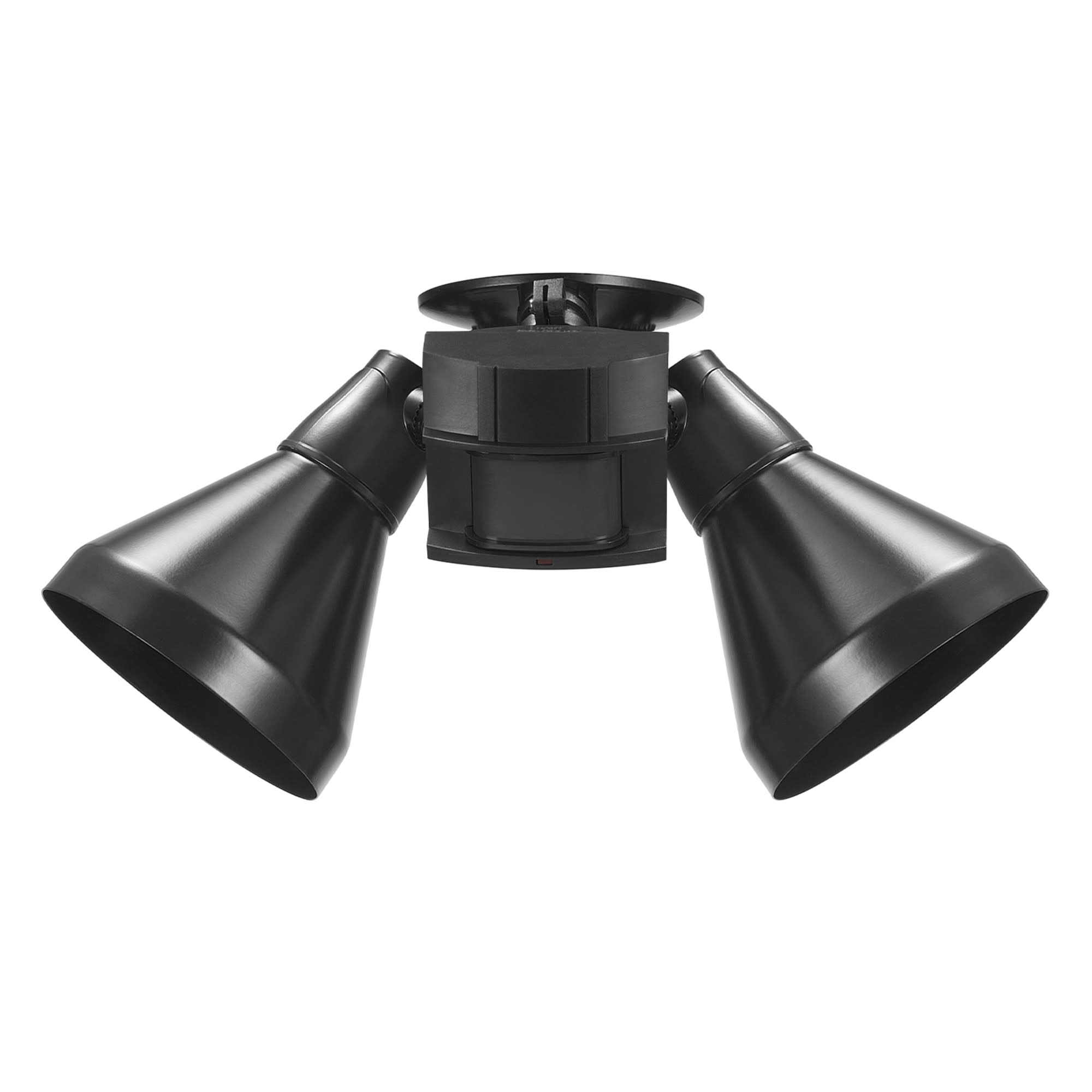 Globe Electric 91008611 Motion Double Light 5-13/16" Wide Outdoor Flood Light - Satin