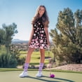 thumbnail image 4 of KUIFORTI Cherry Blossom Matching Golf Outfits for Couples, His and Hers Quarter Zip Quick Dry Sport Shirts & Dress Set, Mr and Mrs Gift for Golf Tennis Casual Summer Wear, 4 of 7