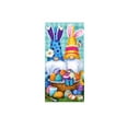 thumbnail image 2 of Spring Easter Front Door Decorative Gnome Wreath Hanging Ornament Door Cover, Gray Rabbit & Floral Garden Door Banner Backdrop, 35 x 71 inch Holiday Welcome Decoration Seasonal Supplies, 2 of 8