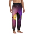 thumbnail image 4 of Kdxio Planets And Stars Pattern Joggers,Sweatpants for Men with Pockets-X-Large, 4 of 5