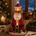 thumbnail image 3 of DIY Lighted Glass-Chrismas Style Lighthouse Kit, LED Craft Project with Translucent Pieces for Tabletop Display & Coastal Decor, 3 of 8