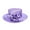 Lavender, variant on ChicHeadwear Womens Stone Studded Rose Bow Braid Hat - Yellow