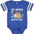 thumbnail image 3 of Inktastic My Nonna Loves Me with Sloth and Hearts Boys or Girls Baby Bodysuit, 3 of 5