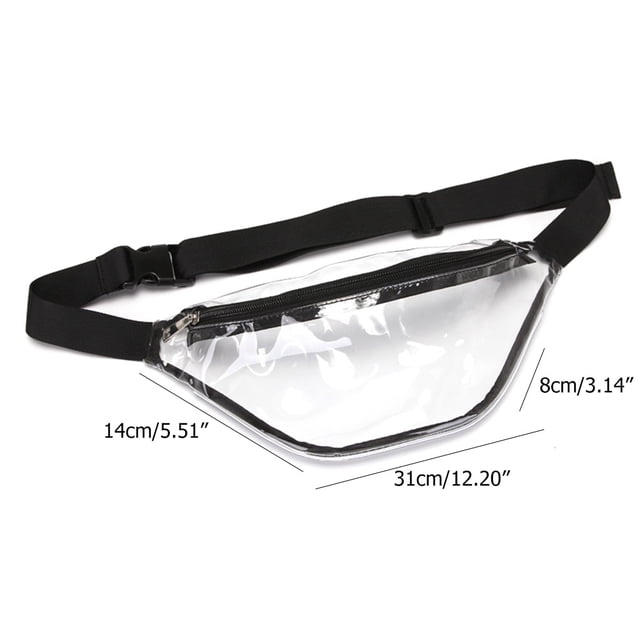 Los bolsos transparentes simples de la cintura impermeabilizan los bolsos de la cintura del paquete del pecho de Fanny del PVC