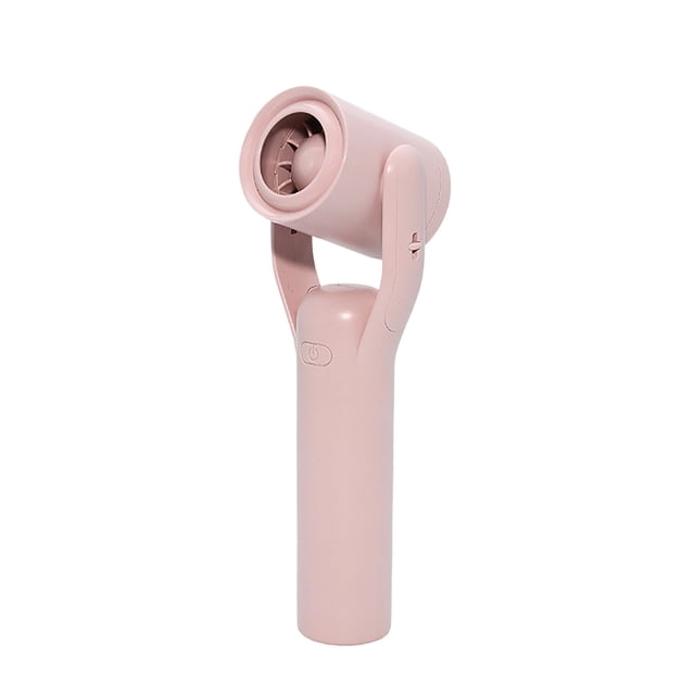 Handheld Portable Fan Microphone Shape High Speed Usb Rechargeable Fan in Blue
