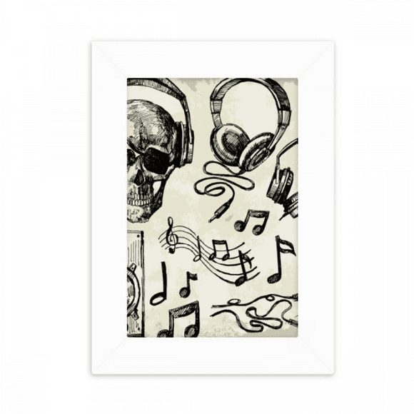 l Headset Music Instrument Pattern Desktop Photo Frame Picture Display Decoration Art Painting