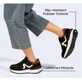 thumbnail image 4 of LUCKY STEP Womens Retro Chunky Sneakers Fashion Color Blocked Casual Shoes,Black, 4 of 10