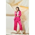 thumbnail image 2 of Women's Bold Pink Blazer and Trousers Set - Tailored Fit for a Chic Look, 2 of 2