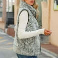 thumbnail image 4 of Vests for Women Fleece Jackets Quilted Lightweight Collar Sherpa Vest Faux-Shearling Casual Heating Windproof Coats Winter Fashion 2025 Sleeveless Parkas, 4 of 8