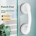 thumbnail image 2 of Visland Glass Door Handle 10kg Load-capacity Secure Grip Simple Installation Universal Suction Cup Bathroom Sliding Door Handle, 2 of 8