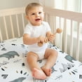 thumbnail image 2 of Sweet Jojo Designs Bear Mountain Blue and Black Fitted Crib Sheets 2 Piece Set, 2 of 6
