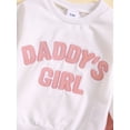 thumbnail image 4 of HWJAD Toddler Baby Girl Clothes 3 6 9 12 18 24 Months Fall Outfits Letter Long Sleeve Sweatshirt Tops + Pants Set, 4 of 10