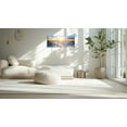 thumbnail image 5 of 3-Piece Blue Beach Canvas Wall Art Set, Sunset Ocean Waves Seascape Prints, Framed & Ready to Hang Decor for Living Room Bedroom Bathroom, 5 of 6