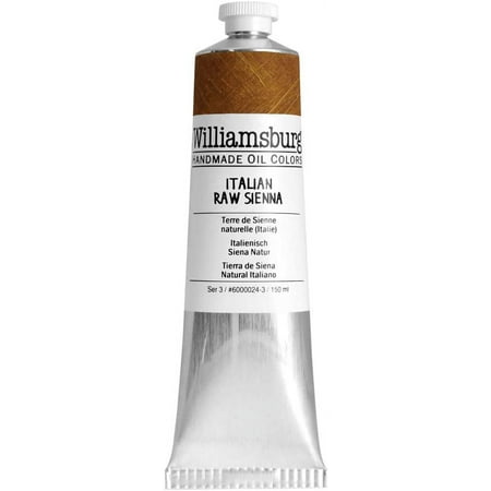 UPC: 0877463003417 | Williamsburg Handmade Oil Paint 150 ml Italian Raw Sienna