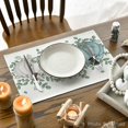 thumbnail image 4 of mubwai Pumpkins Eucalyptus Leaves Fall Placemats Set of 4, 12x18 Inch Autumn Thanksgiving Holiday Table Mats for Party Kitchen Dining Decoration, 4 of 6