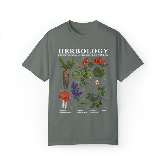 Herbology Shirts, Witchcraft School Tshirt, Magic Wizard Plants Tshirts,
