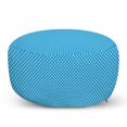 thumbnail image 1 of Blue Pouf Cover with Zipper, Retro Style Pattern with Little White Polka Dots Geometrical Vintage Inspirations, Soft Decorative Fabric Unstuffed Case, 30" W X 17.3" L, Blue White, by Ambesonne, 1 of 5