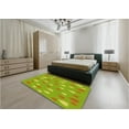 thumbnail image 4 of Ahgly Company Indoor Rectangle Patterned Dark Yellow Green Area Rugs, 7' x 10', 4 of 6