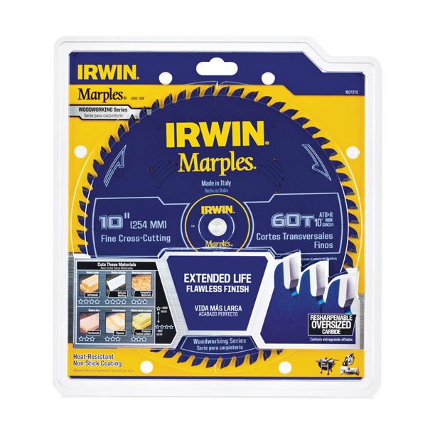 Irwin Marples 10 Dia. x 5/8 in. Carbide Woodworking Circular Saw Blade