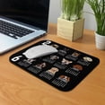 thumbnail image 5 of WIRESTER 8.66x7.08 in Rectangle Mouse Pad with Non-Slip Rubber Base for Computers, Laptop, Office & Home – Dog Faces 2026 Calendar, 5 of 5