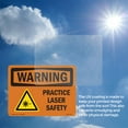 thumbnail image 6 of Practice Laser Safety OSHA WARNING Aluminum Sign 14 Inch x 10 Inch - 5 Pack, 6 of 8