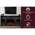 thumbnail image 2 of Cambridge Savona 59'' Electric Fireplace with Enhanced Log Insert | Multi-Color Flame | For Rooms up to 210 Sq.Ft | TV Stand | Remote | Mahogany Mantel | Adjustable Heat Settings, 2 of 10