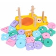 thumbnail image 3 of Montessori de madera para bebés (niño/niña): reconocimiento, coordinación y aprendizaje temprano. Soportar, 3 of 4