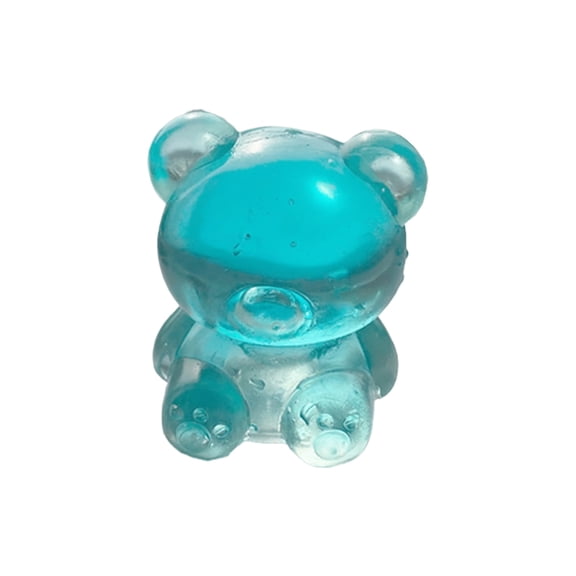 Gummy Bear Toys,Stress Bear Squishy Balls,Sugar Filled Squishy Toys Stress Relief, High Density Squeeze Balls Calming, Ultra Soft Fidget Toys for Anxiety Relief（Blue）