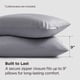 thumbnail image 4 of Fundas de Almohada King Size Bedsure con Cierre, Rayón de Bambú Gris Oscuro x2, 4 of 9