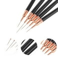 thumbnail image 2 of Unique Bargains 1 Set Fine Nail Art Brushes Kit for Nail Design Black, 2 of 6