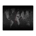 thumbnail image 1 of Ergonomic Silicone Thickened Wrist Rest Mouse Pad - Black Map Design, 300x250mm Fine-Mesh Cloth Surface for Precise Tracking, Anti-Skid Rubber Base, Suitable for Gaming & Office Use on Computer, 1 of 6
