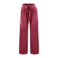 thumbnail image 6 of snilers Women Wide Leg Palazzo Pants Summer High Waist Flowy Casual Trousers Loose Lounge Beach Travel Vacation Pants, 6 of 6
