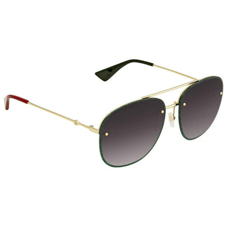 Grey Gradient Aviator Ladies Sunglasses GG0227S 001 62