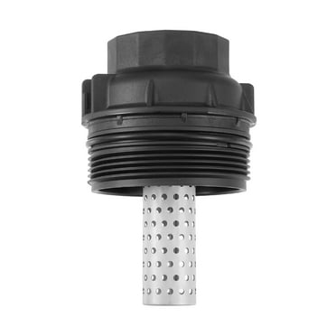 Unique Bargains Engine Oil Filter Housing Cover Cap 156200S010 for Toyota Land Cruiser Plastic Metal Black Silver Tone