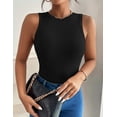 thumbnail image 6 of Zeagoo Womens Tank Top Racerback Crowl Neck Casual Basic Ribbed Knit Fitted Sleeveless Shirts, 6 of 6