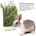 thumbnail image 2 of Rabbit Grass Frame Feeder Manger Rack For Rabbit Guinea Pig Chinchilla Fixed Flip-Up Holder Grass Basket Small Pet, 2 of 8