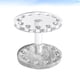 thumbnail image 3 of 1 soporte redondo para bolígrafos de gel UV, soporte para bolígrafos de gel UV (plateado transparente)., 3 of 6