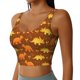thumbnail image 2 of Fotbe Dinosaurs and Leaves Sujetador Deportivo Largo sin Aros para Mujer con Almohadillas y Soporte Medio, Transpirable y Absorbente, Camiseta Tipo Chaleco o Tank Top-Large, 2 of 8