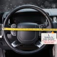 thumbnail image 4 of Breathable Steering Wheel Cover Microfiber Leather with Center Mark Design Large Size 15 1/2 - 16 Inch Gray and Black, 4 of 6