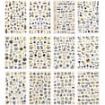 thumbnail image 2 of shiyou-12 Sheets Beach Nail Art Stickers Decals Self Adhesive Tropical Summer Ocean Coconut Sea Shell Nautical Palm Tree Design Manicure Tips Nail Decoration para Uñas for Women Girls, 2 of 4