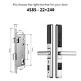 thumbnail image 1 of Waterproof Smart Door Lock Fingerprint APP Password RFID Card Keyless Digital Electronic Lock Aluminum/s Sliding ,Easy Installation, 1 of 6