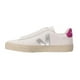 thumbnail image 5 of Tenis Veja de campo color blanco con logo plateado y en la parte trasera gamuza en color fucsia, 5 of 5