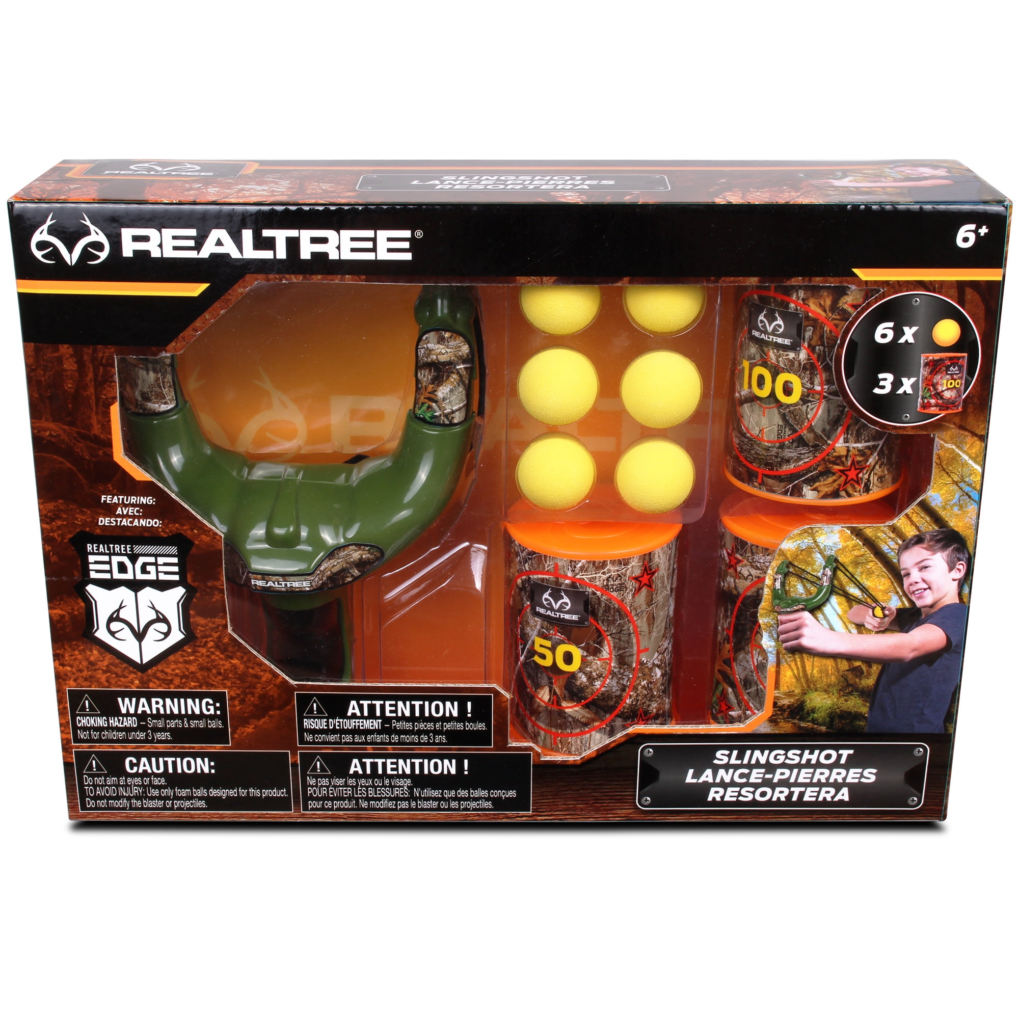 NKOK RealTree: Handheld Slingshot Set - Green - #25037 Includes 6
