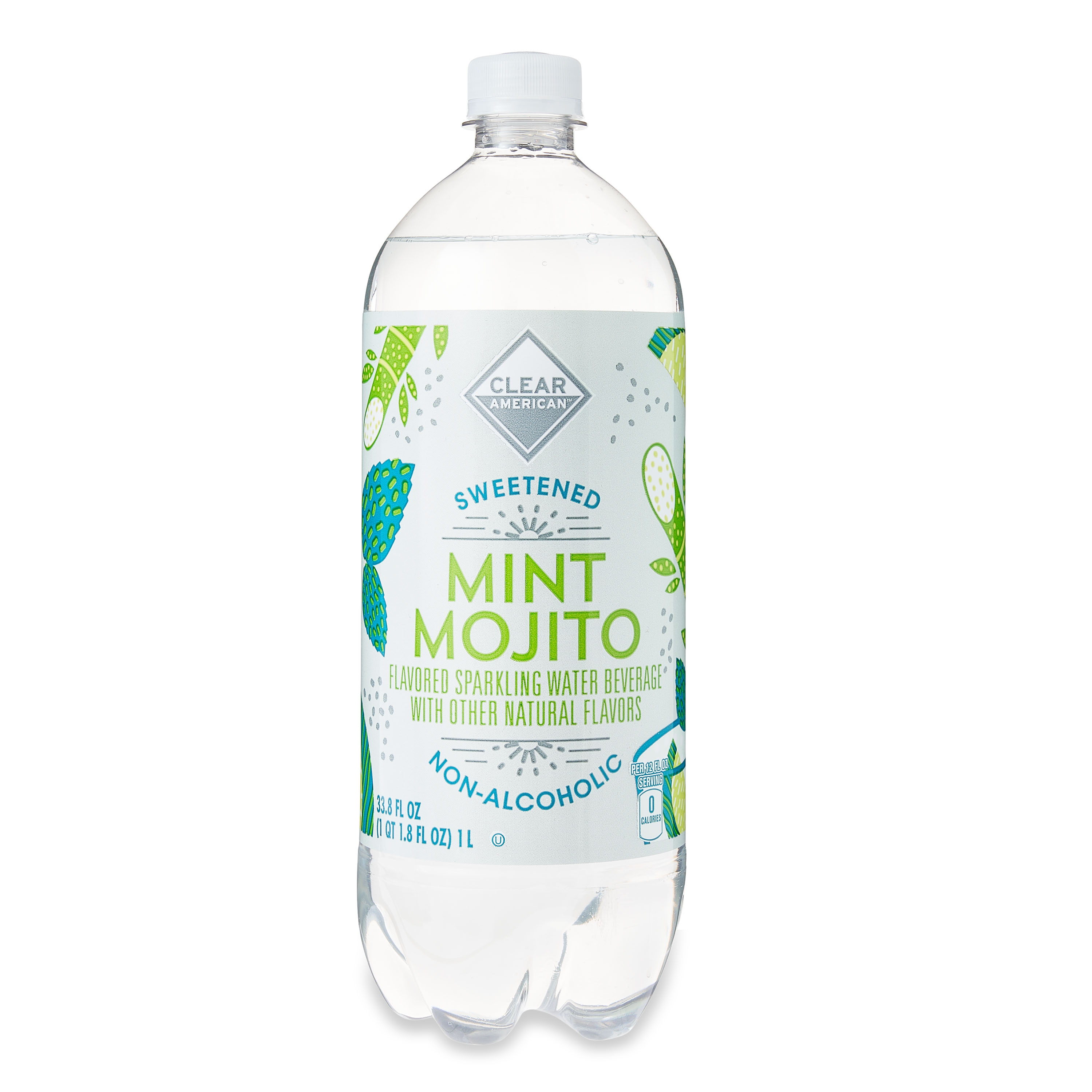 Clear American Sweetened Mint Mojito Sparkling Water Beverage, 33.8 fl