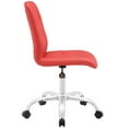 thumbnail image 3 of Modway Prim Armless Mid Back Office Chair in Red, 3 of 9