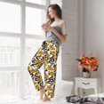 thumbnail image 4 of Uemuo Snake And Rose Pattern Women's Wide Leg Palazzo Lounge Pants with Pockets Light Weight Loose Comfy Casual Pajama Pants-Medium, 4 of 9