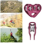 Outdoor Rock Climbing Zip Line Cable Rope Trolley Zipline Fast Speed Pulley